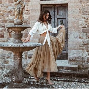 NWOT! Spell Grace Tulle Skirt